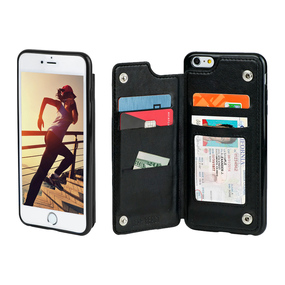 TopView Dual Rear Folio Wallet Case for iPhone 6s Plus & iPhone 6 Plus