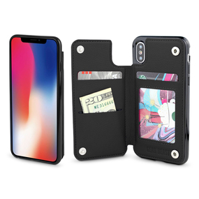 Top View Smartphone Wallet Case Apple iPhone XS iPhone X