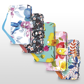 Dual Folio Smartphone Wallet Case for Apple iPhone 8 - Floral Patterns